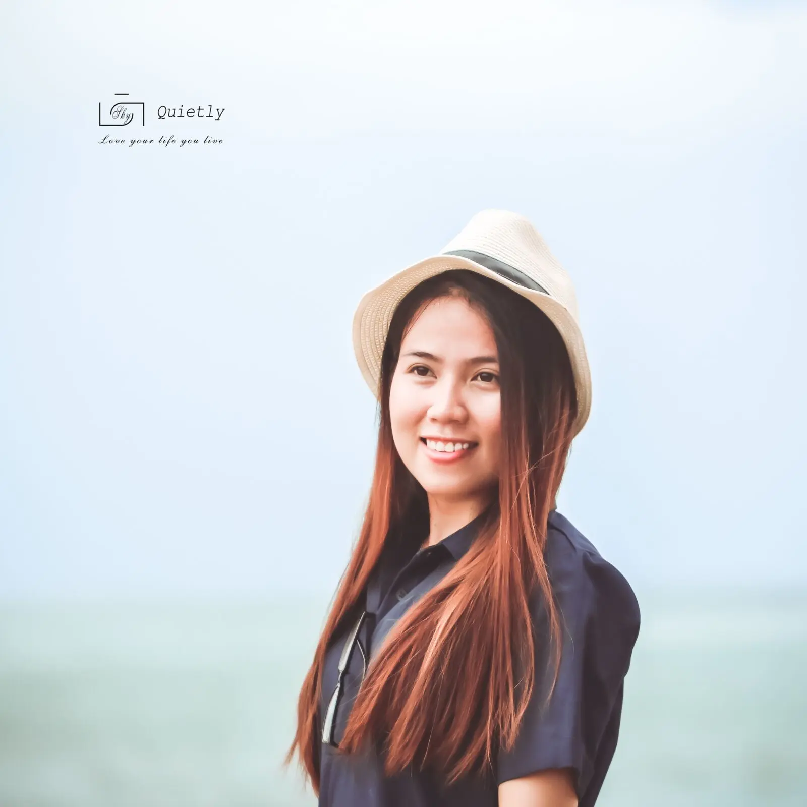 Loo đội mũ cói ở biển Phú Quốc
